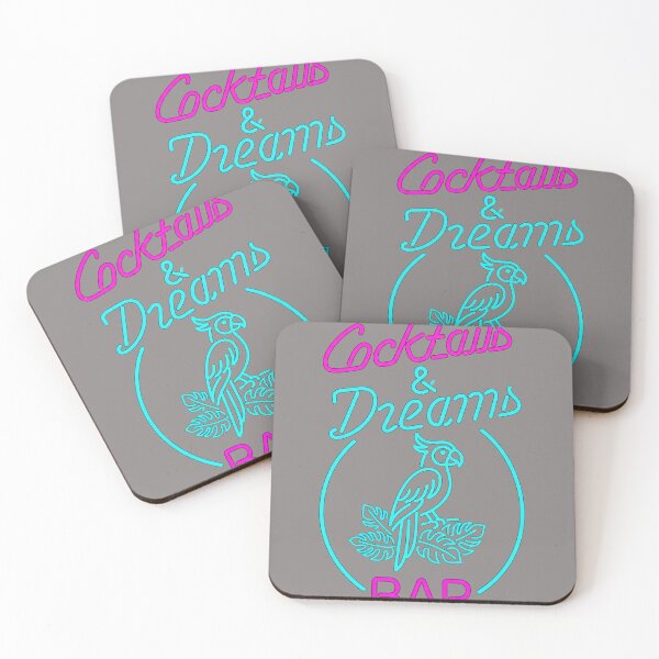 Item preview, Cocktails & Dreams Neon Retro 80s Bar Shirt-22 designed and sold by BurcGeorgikeas.