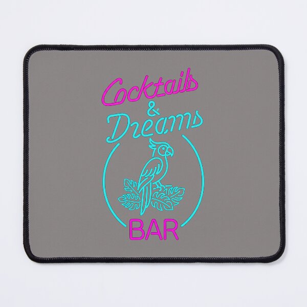 Item preview, Cocktails & Dreams Neon Retro 80s Bar Shirt-22 designed and sold by BurcGeorgikeas.