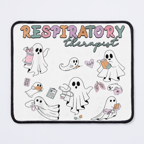 Item preview, Respiratory Therapist Ghost Spooky Halloween Lung Squad RT T-Shirt designed and sold by RoReshop.