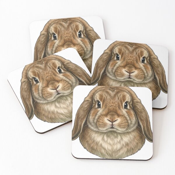 Item preview, Vintage Naturalist Holland Lop Rabbit Portrait — Antique Rabbit Breed Art designed and sold by Catch333.