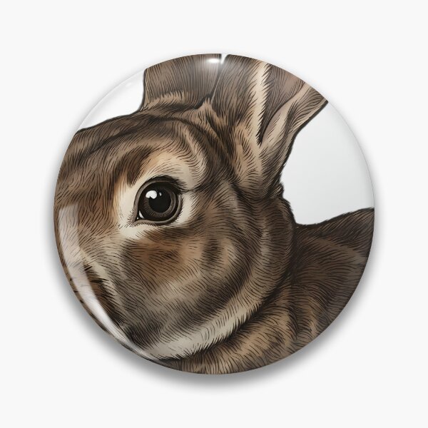 Item preview, Vintage Naturalist Rex Rabbit Portrait — Antique Rabbit Breed Art designed and sold by Catch333.