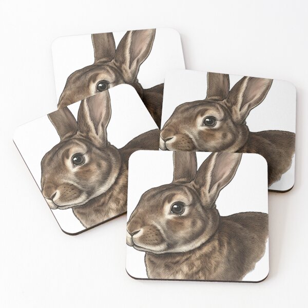 Item preview, Vintage Naturalist Rex Rabbit Portrait — Antique Rabbit Breed Art designed and sold by Catch333.