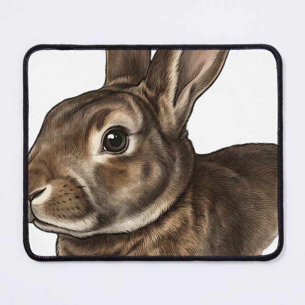 Item preview, Vintage Naturalist Rex Rabbit Portrait — Antique Rabbit Breed Art designed and sold by Catch333.