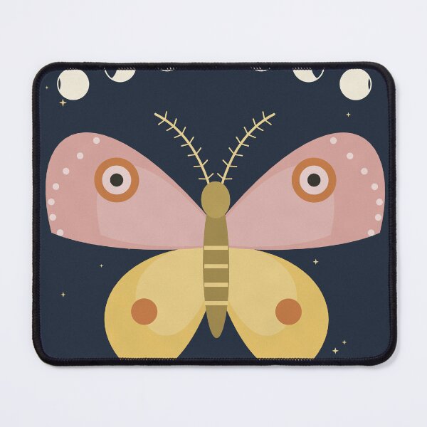 Item preview, Folk Moth Under the Moon Phases designed and sold by ChromaLens.