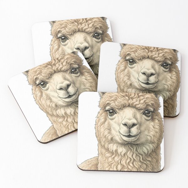 Item preview, Vintage Naturalist Huacaya Alpaca Portrait — Antique Camelid Breed Art designed and sold by Catch333.