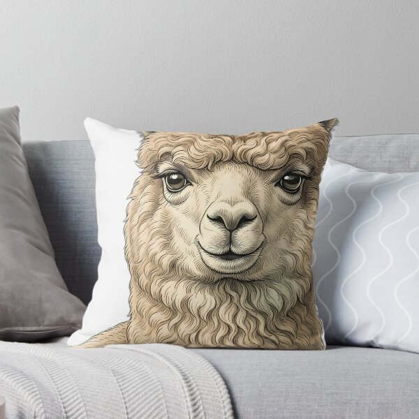 Item preview, Vintage Naturalist Huacaya Alpaca Portrait — Antique Camelid Breed Art designed and sold by Catch333.