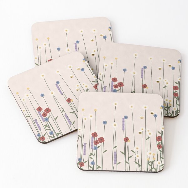 Item preview, Cornflower and Lavender Wildflower Meadow designed and sold by ChromaLens.