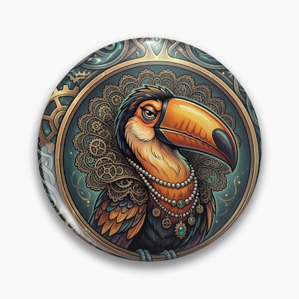 Item preview, The Emerald Gentleman – Celtic Steampunk Toucan designed and sold by nicky2342.