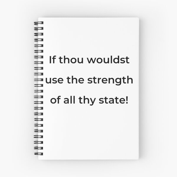 Item preview, “If thou wouldst use the strength of all thy state!” - print black designed and sold by ariksworld.