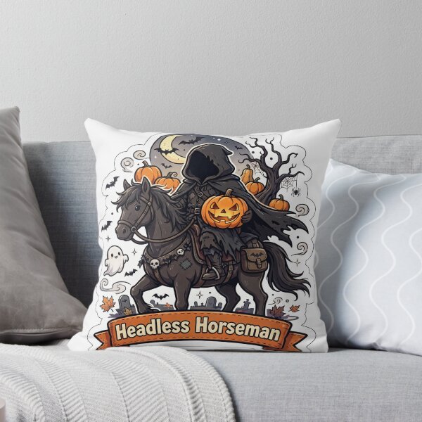 Item preview, Headless Horseman Name Banner Showcase Sticker - Halloween designed and sold by Lesley D.