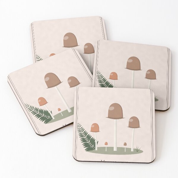 Item preview, Rosy Bonnet Mushroom Vintage Botanical Plate designed and sold by ChromaLens.