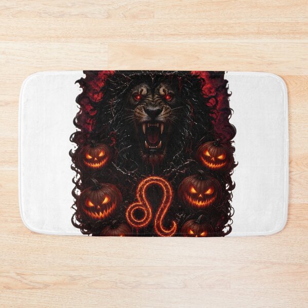 Item preview, Leo Halloween Dark Lion King Roar designed and sold by Zodiac Celestial Art.