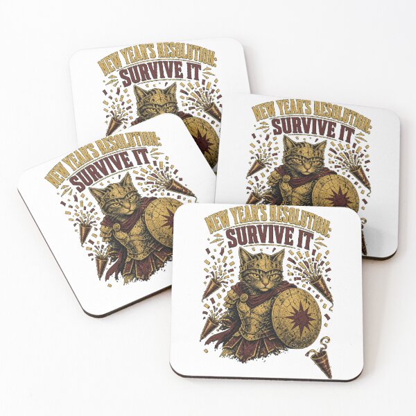 Item preview, New Year's Resolution: Survive It Funny Survival Shirt designed and sold by RokomariFabric.