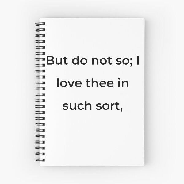 Item preview, “But do not so; I love thee in such sort,” - print black designed and sold by ariksworld.