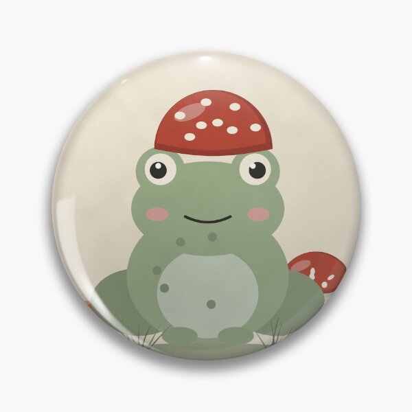 Item preview, Stay Cozy Frog with Mushroom Hat designed and sold by ChromaLens.