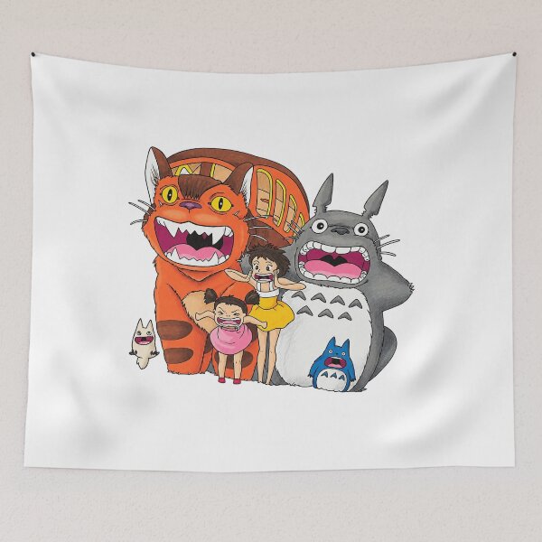 Item preview, Cute Catbus Totoro Family Graphic designed and sold by neelydirt-r.