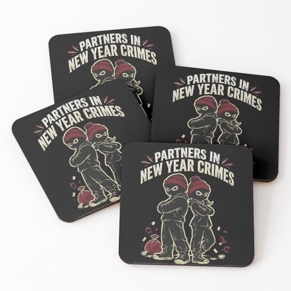 Item preview, Partners in New Year Crimes Funny Duo Shirt designed and sold by RokomariFabric.