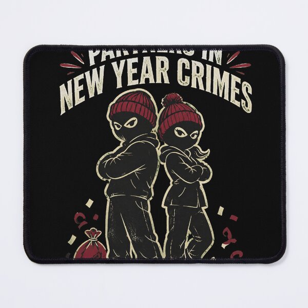 Item preview, Partners in New Year Crimes Funny Duo Shirt designed and sold by RokomariFabric.
