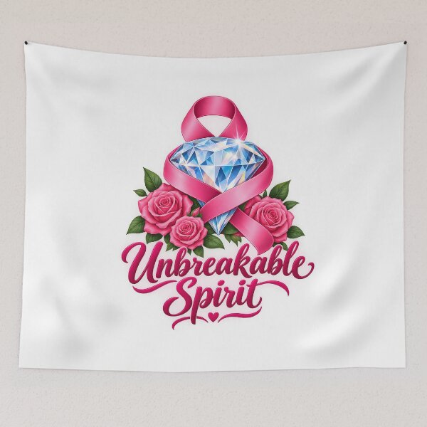 Item preview, Unbreakable Spirit Diamond Ribbon Cancer Survivor designed and sold by UniversPlant | Blooming with Hope.