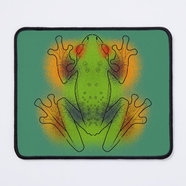 Item preview, Red-Eyed Tree Frog Line-art (Green, Orange, Red & Blue) designed and sold by Burnt_Pikachu.