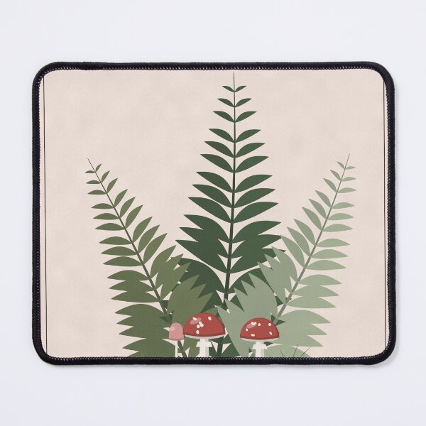 Item preview, Woodland Ferns and Mushrooms Botanical Study designed and sold by ChromaLens.