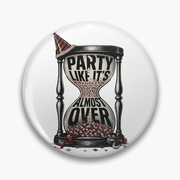 Item preview, Party Like It's Almost Over Funny NYE Shirt designed and sold by RokomariFabric.