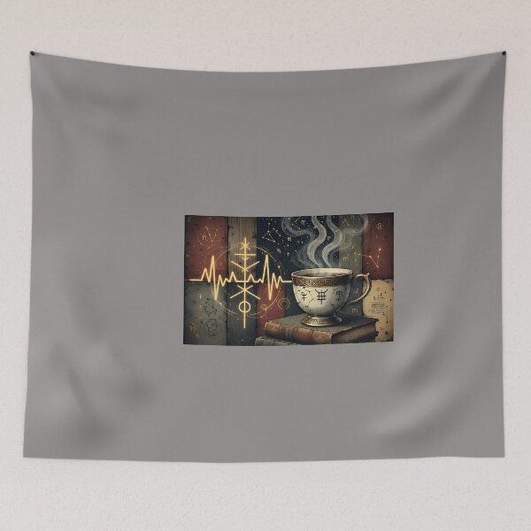 Item preview, Coffee Heartbeat Retro EKG Pulse Cup Vibe-38 designed and sold by StefanFuhr.