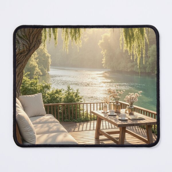 Item preview, Willow Lake Sanctuary - Morning Waterside Retreat designed and sold by nhk999.