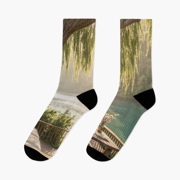 Item preview, Willow Lake Sanctuary - Morning Waterside Retreat designed and sold by nhk999.