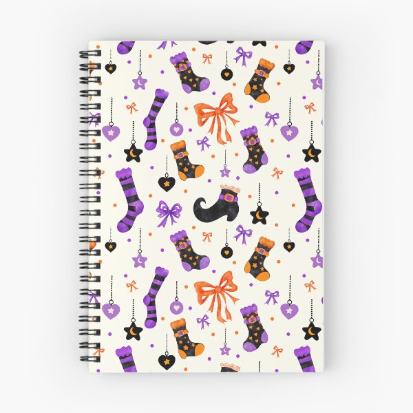 Item preview, Cute Halloween Socks Bows and Stars Seamless Pattern designed and sold by i-have-idea.