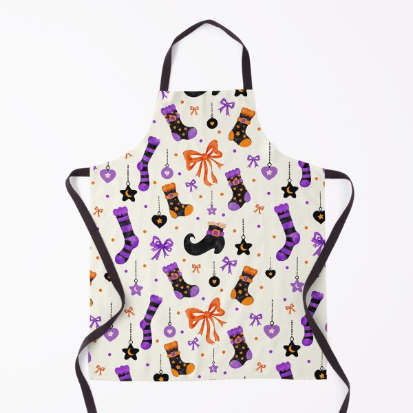 Item preview, Cute Halloween Socks Bows and Stars Seamless Pattern designed and sold by i-have-idea.
