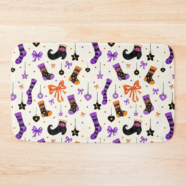 Item preview, Cute Halloween Socks Bows and Stars Seamless Pattern designed and sold by i-have-idea.