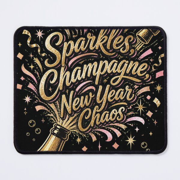 Item preview, Sparkles, Champagne, New Year Chaos Glam NYE Shirt designed and sold by RokomariFabric.
