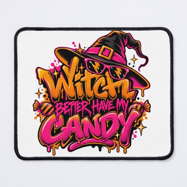 Item preview, Witch Better Have My Candy Funny Halloween Graffiti Witch Design designed and sold by MotiveStuff.