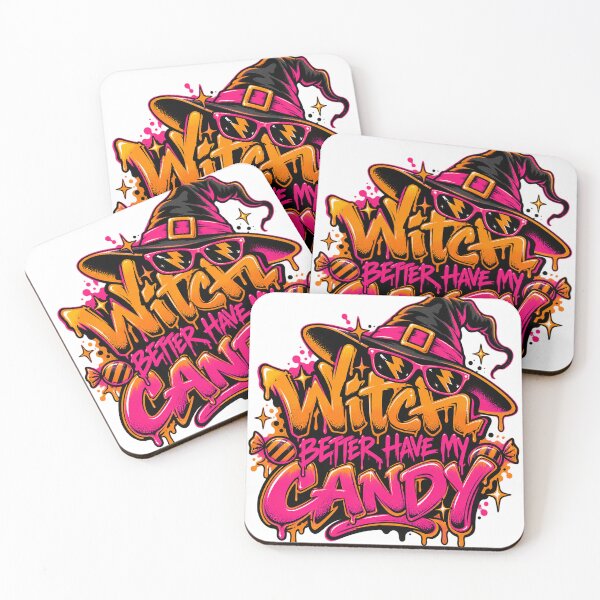 Item preview, Witch Better Have My Candy Funny Halloween Graffiti Witch Design designed and sold by MotiveStuff.