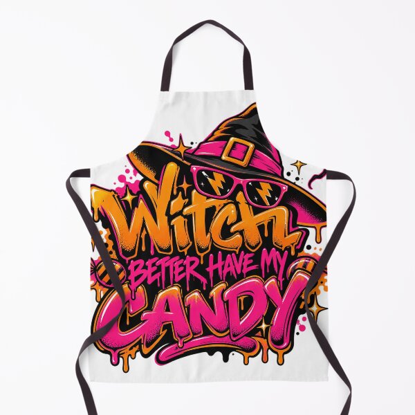 Item preview, Witch Better Have My Candy Funny Halloween Graffiti Witch Design designed and sold by MotiveStuff.