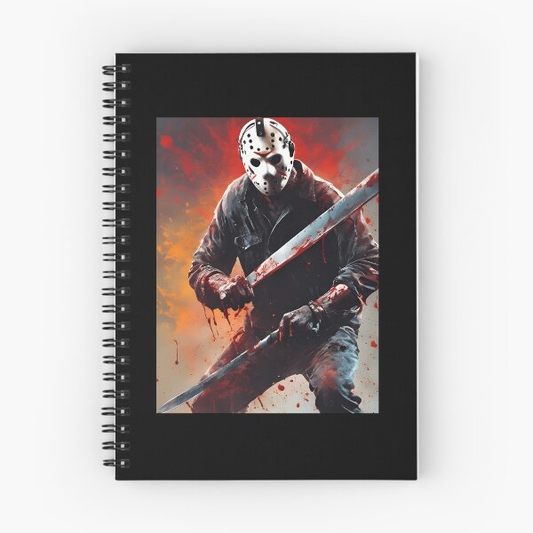 Item preview, Masked Slasher Horror Villain Splatter Painting designed and sold by DuangpornShea.