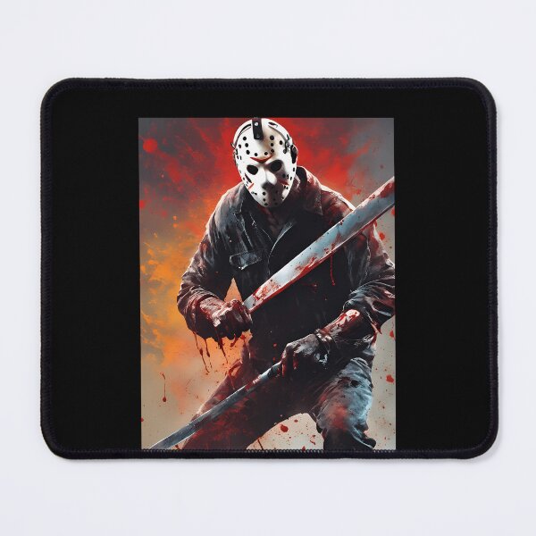 Item preview, Masked Slasher Horror Villain Splatter Painting designed and sold by DuangpornShea.