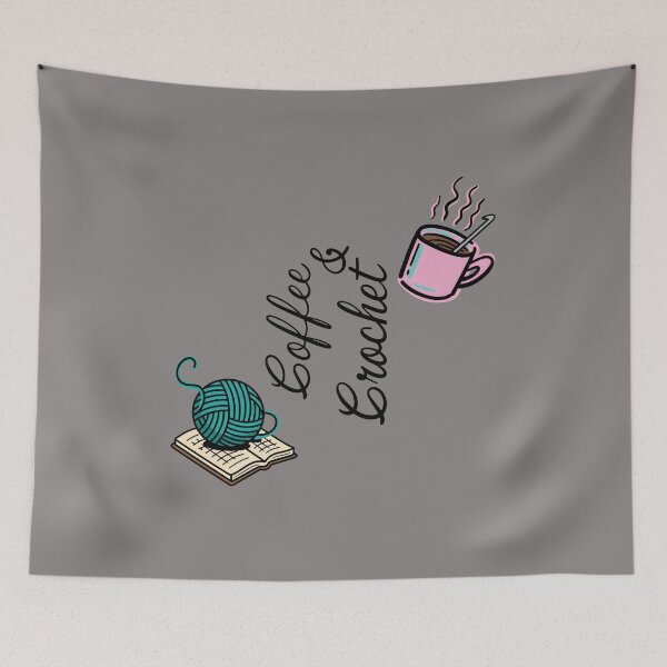 Item preview, Coffee & Crochet Steaming Mug Yarn Craft-46 designed and sold by BurcGeorgikeas.