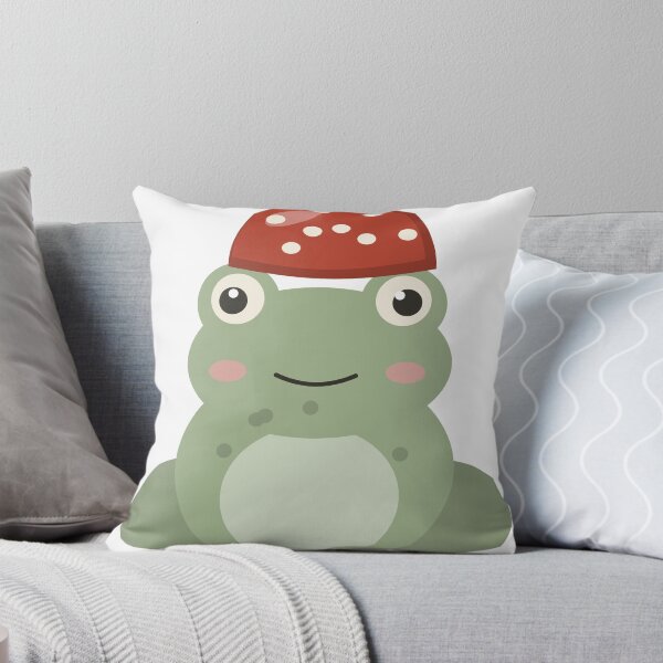Item preview, Cute Frog with Mushroom Hat designed and sold by ChromaLens.