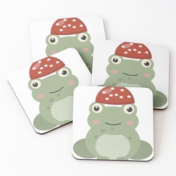 Item preview, Cute Frog with Mushroom Hat designed and sold by ChromaLens.