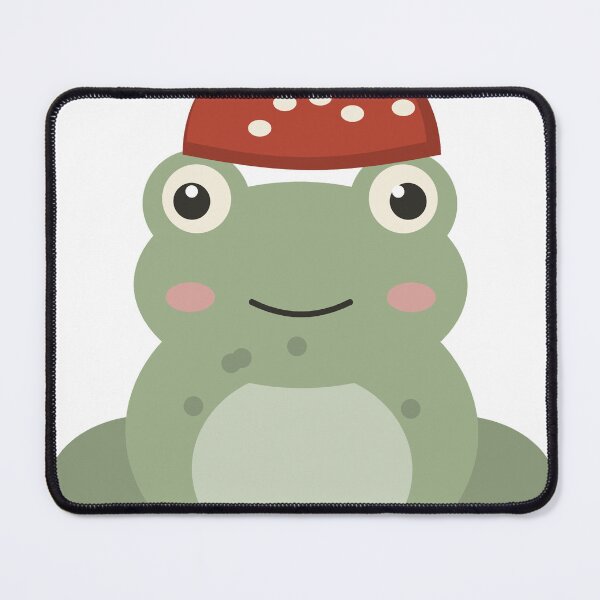 Item preview, Cute Frog with Mushroom Hat designed and sold by ChromaLens.