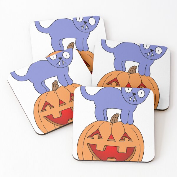 Item preview, Pumpkin Cat designed and sold by motherbrainart.
