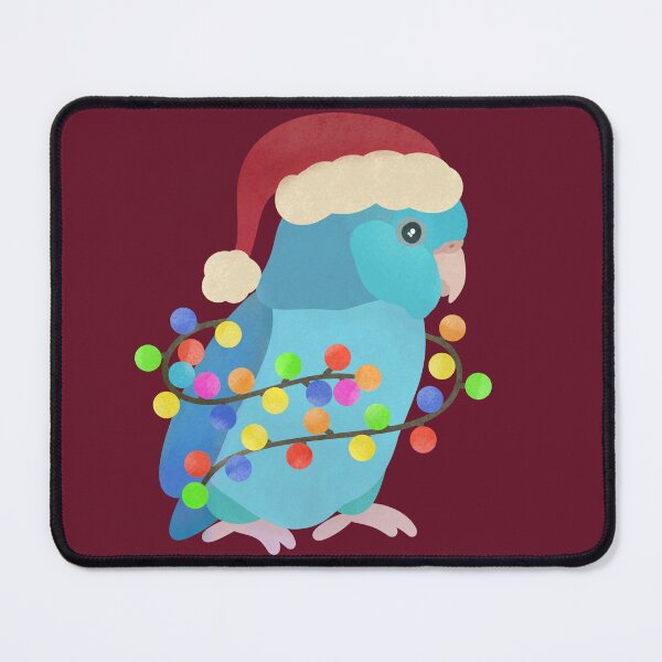 Item preview, Blue Parrotlet Parrot Christmas Illustration designed and sold by FandomizedRose.