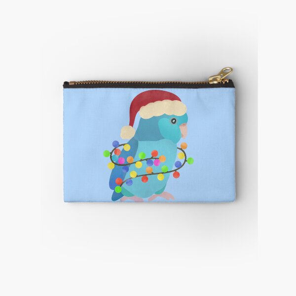 Item preview, Blue Parrotlet Parrot Christmas Illustration designed and sold by FandomizedRose.