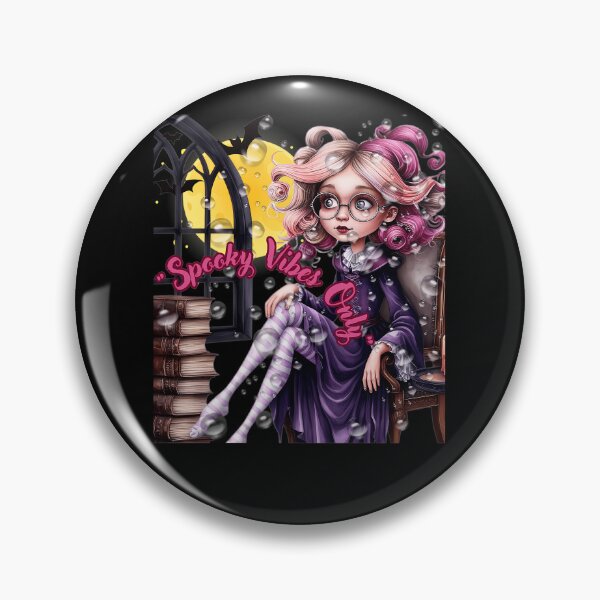 Item preview, Spooky Cute Pastel Gothic Girl Reading Book designed and sold by DuangpornShea.