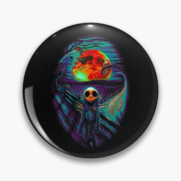 Item preview, Spooky Skeleton Scream Expressionist Moon Art designed and sold by DuangpornShea.