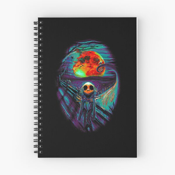 Item preview, Spooky Skeleton Scream Expressionist Moon Art designed and sold by DuangpornShea.