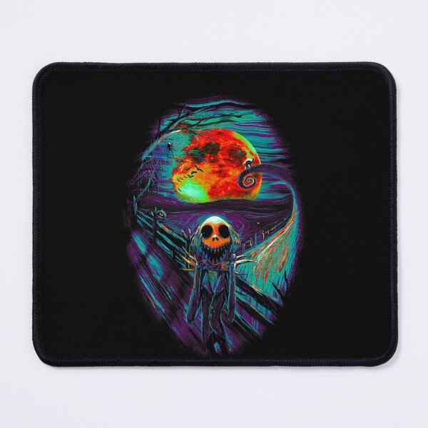Item preview, Spooky Skeleton Scream Expressionist Moon Art designed and sold by DuangpornShea.