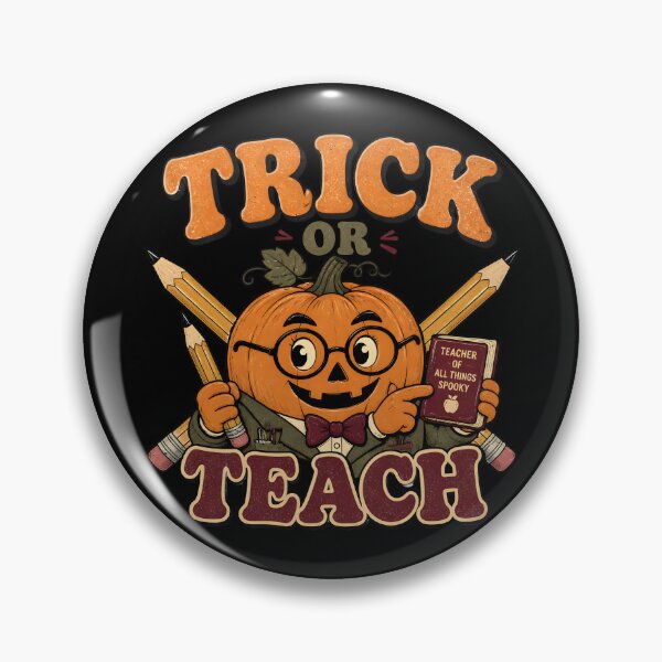 Item preview, Trick Or Teach Vintage Retro Spooky Teacher designed and sold by KristenosNehk.
